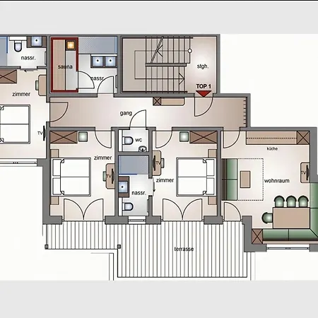 Luxurious With Sauna In Koenigsleiten Apartmán *